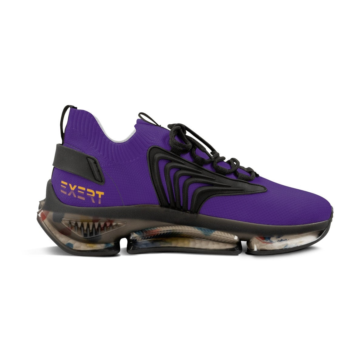 Mens Purple and Gold Sneakers