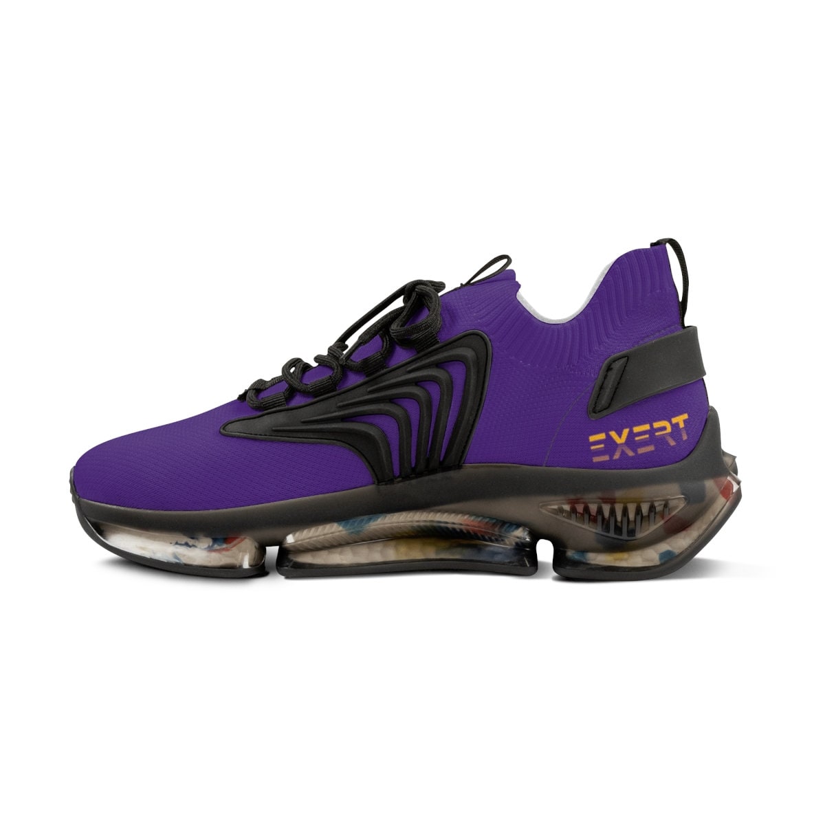 Mens Purple and Gold Sneakers