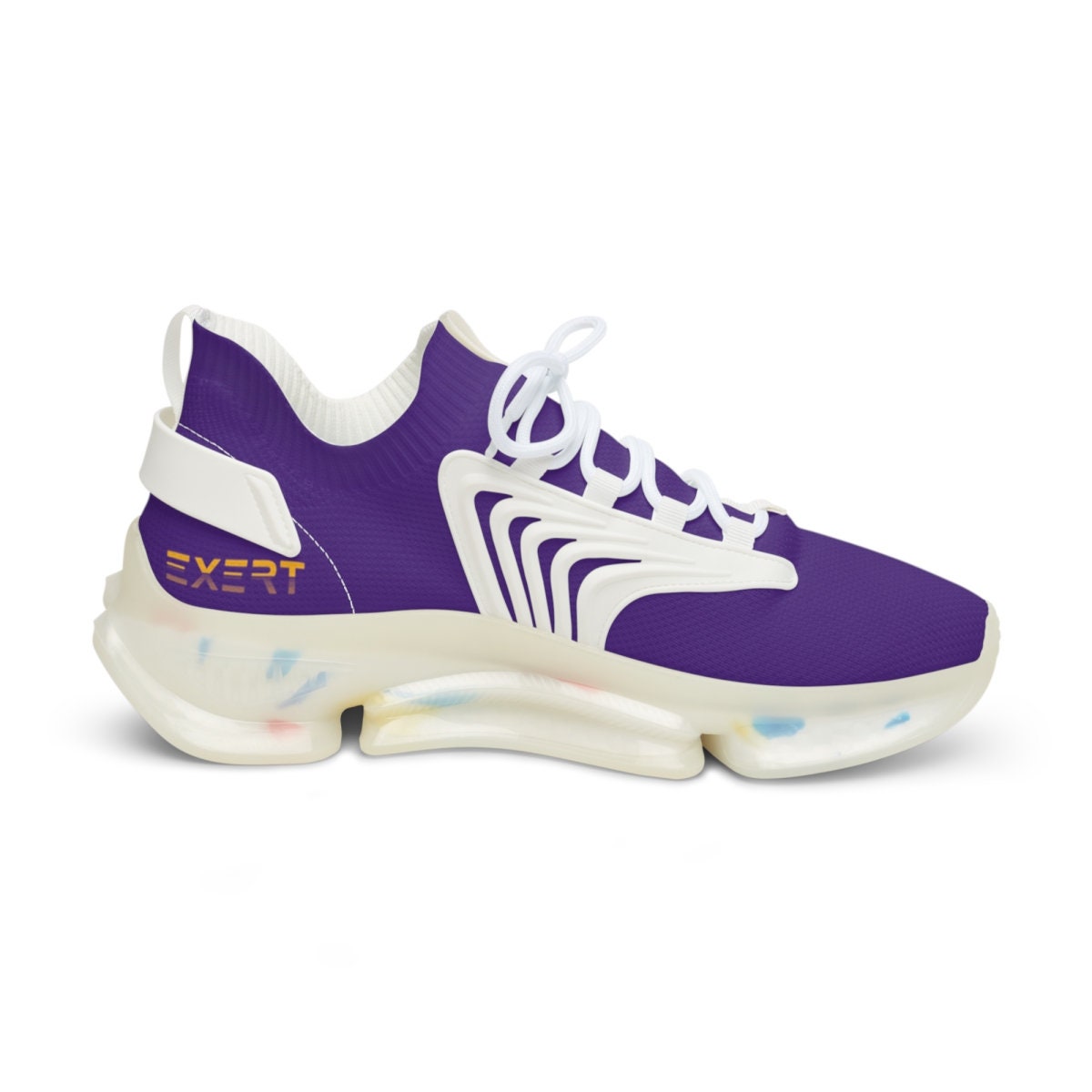 Mens Purple and Gold Sneakers