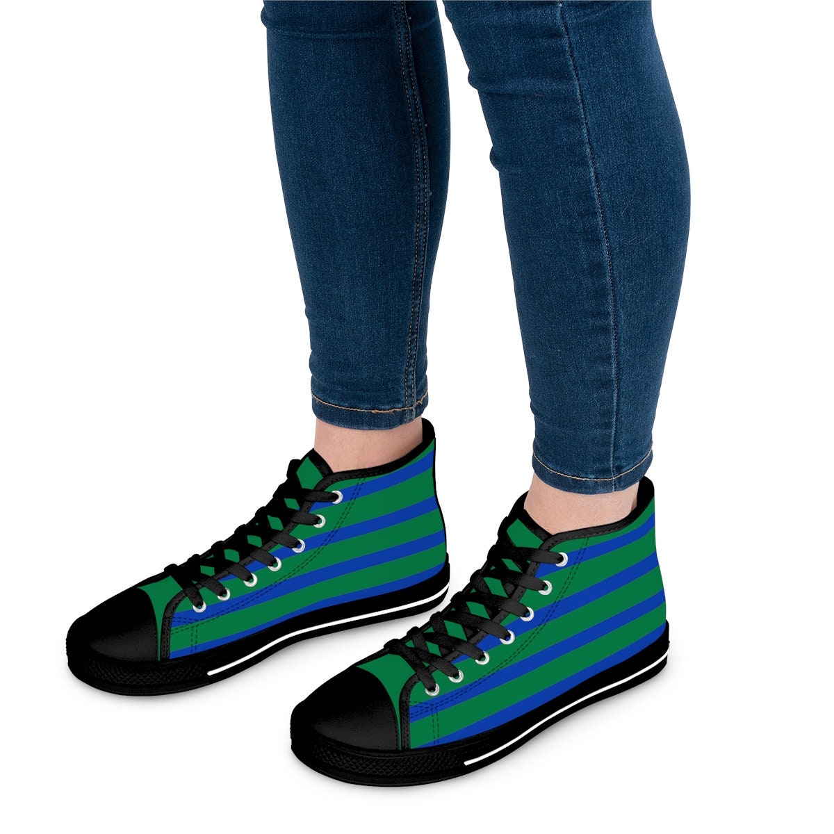 Women's Green High Top Sneakers