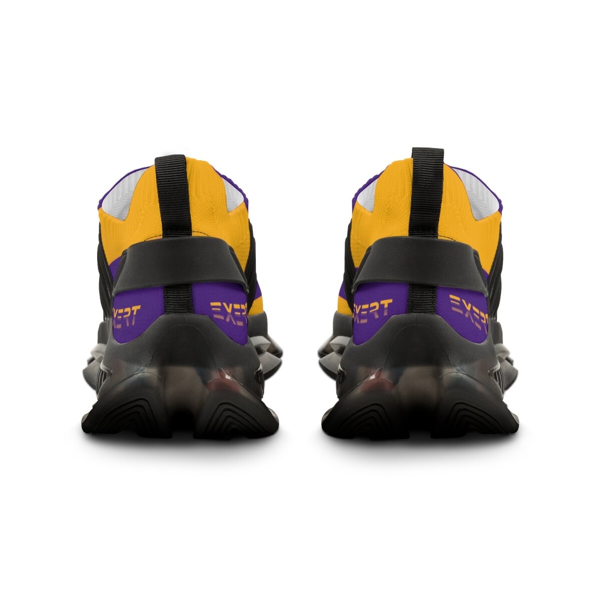 Mens Purple and Gold Sneakers