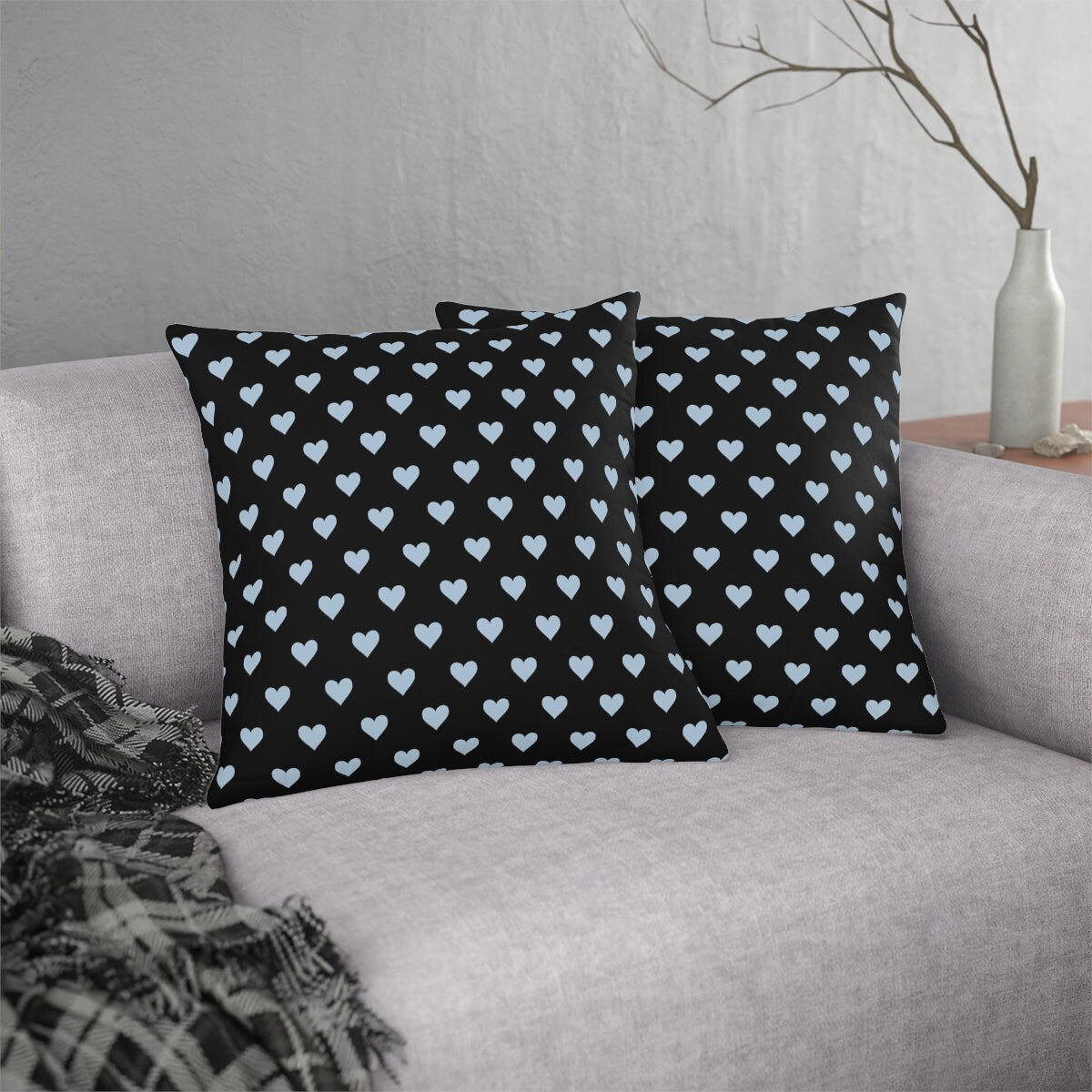 Waterproof Black Pillows