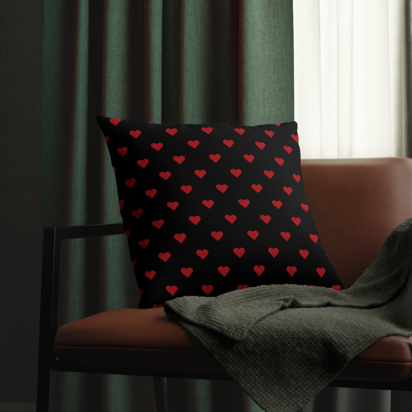 Waterproof Black Pillows