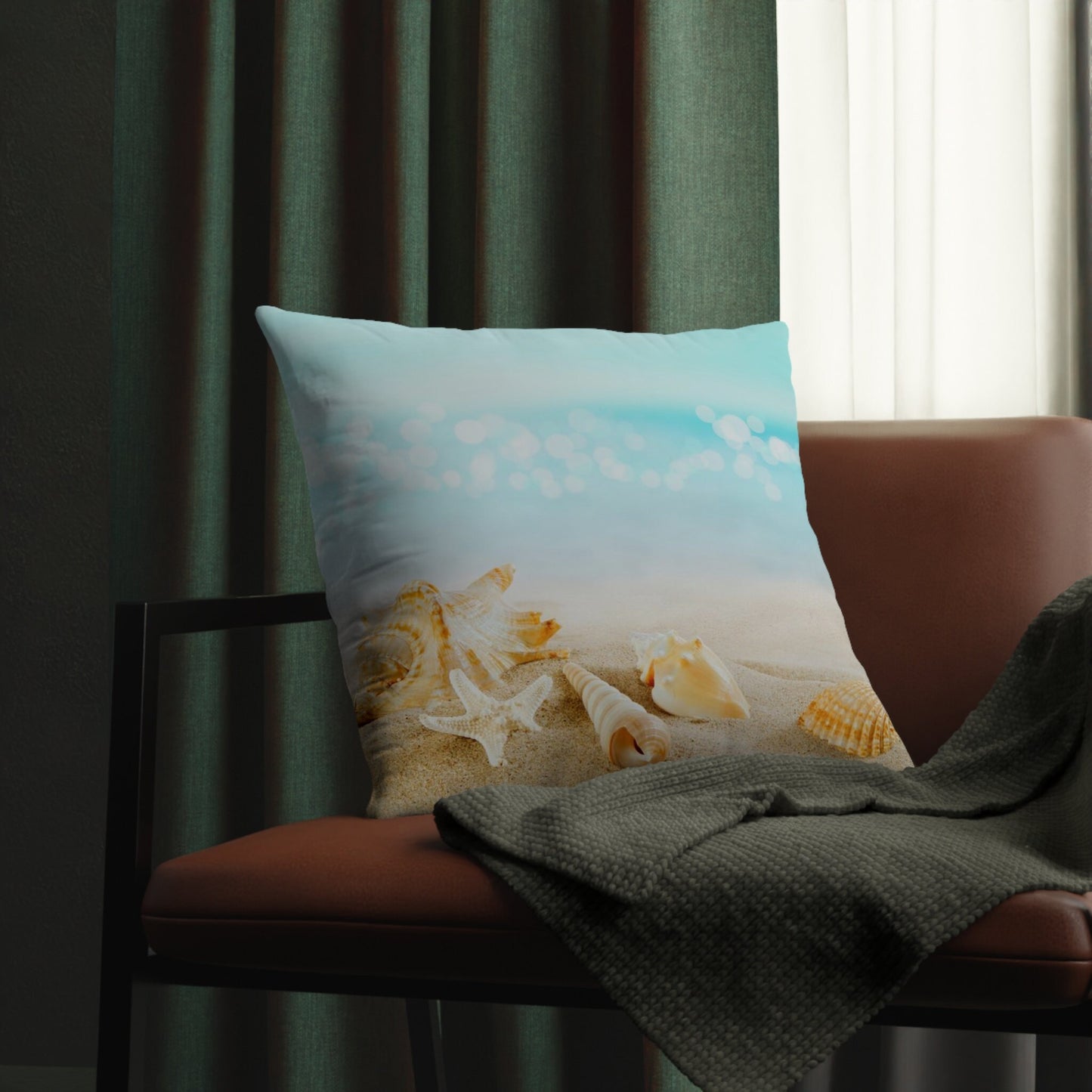 Seashells on Pillows Waterproof
