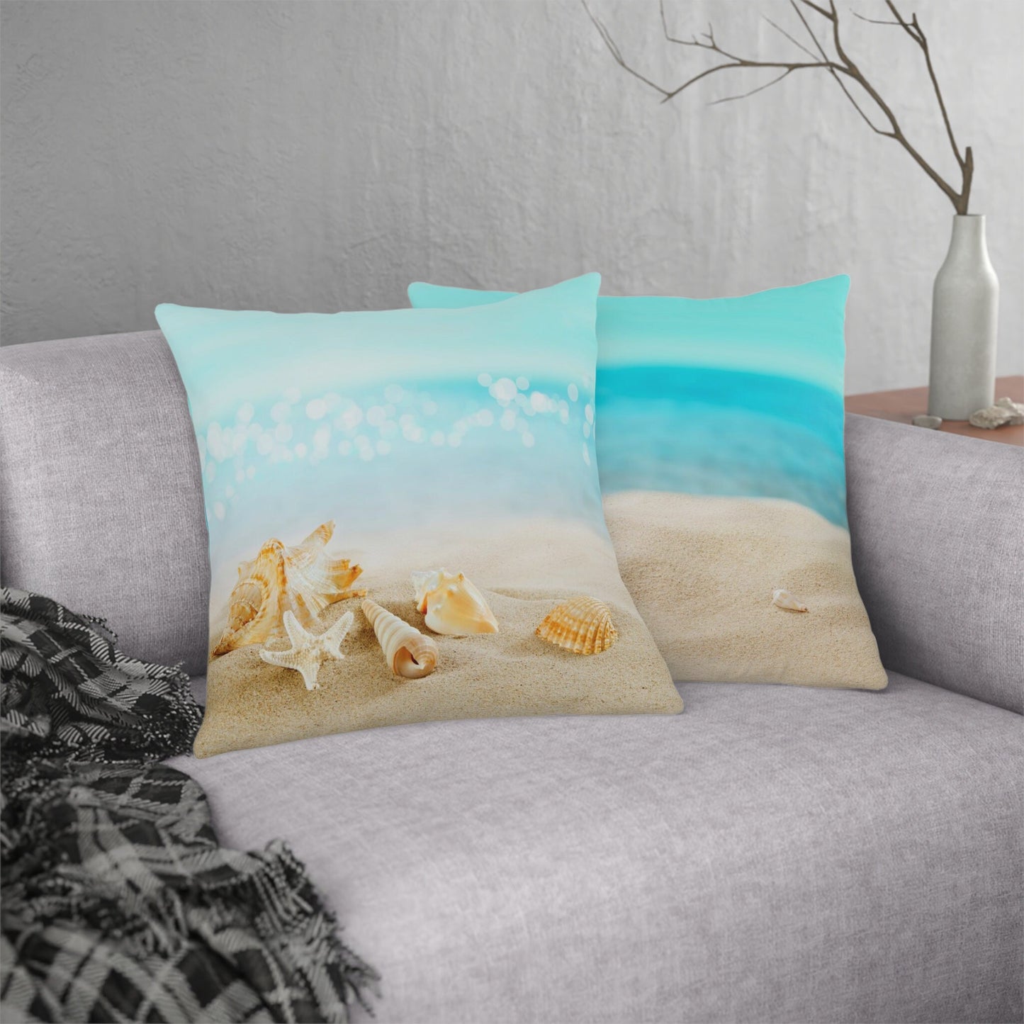 Seashells on Pillows Waterproof