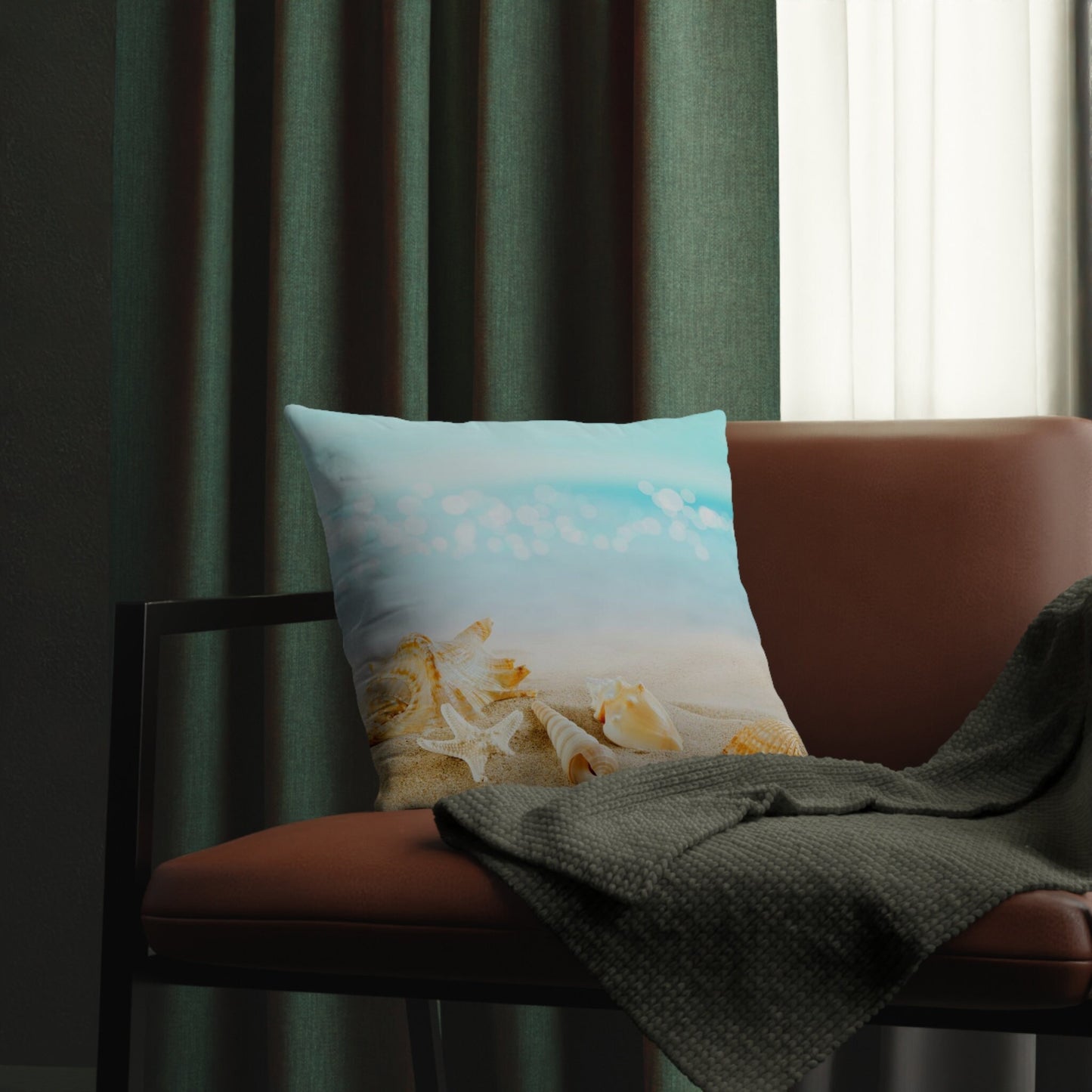 Seashells on Pillows Waterproof