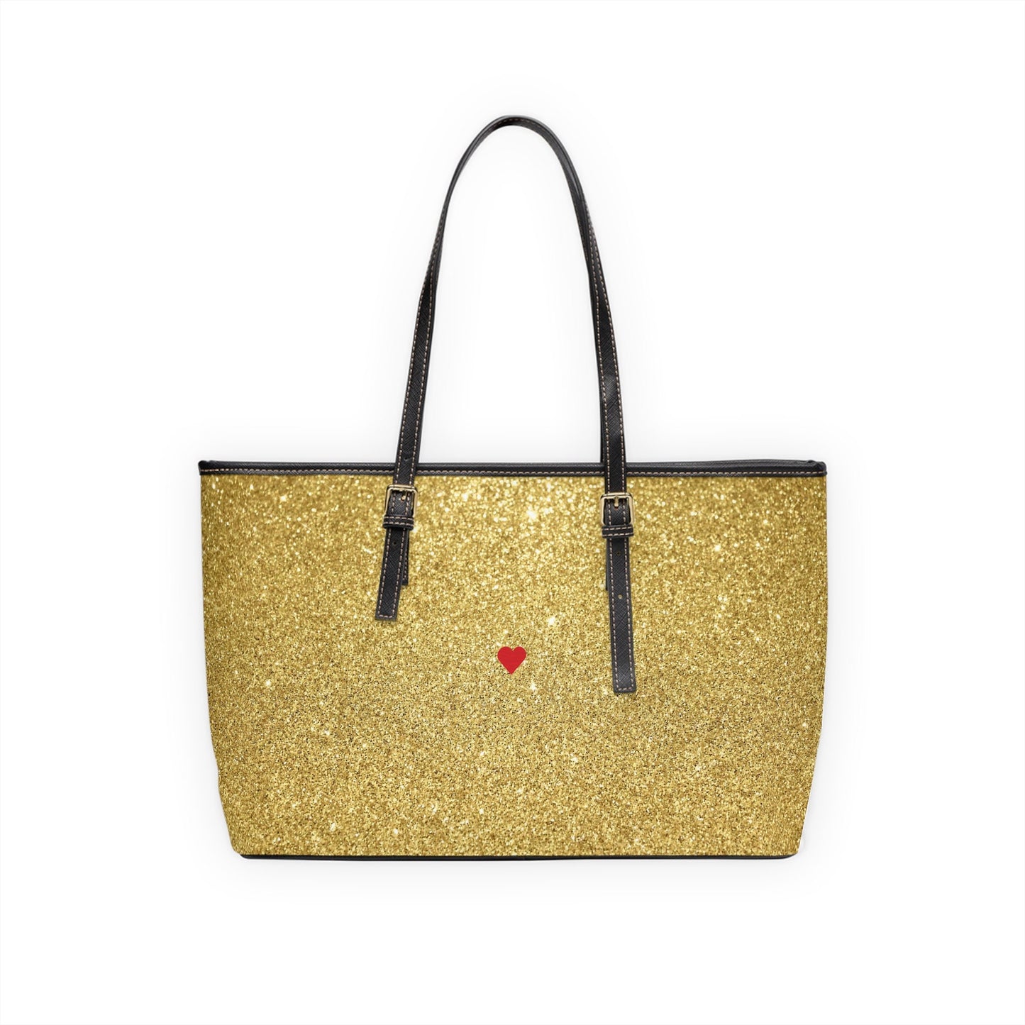 PU Leather Gold Colored Shoulder Bags