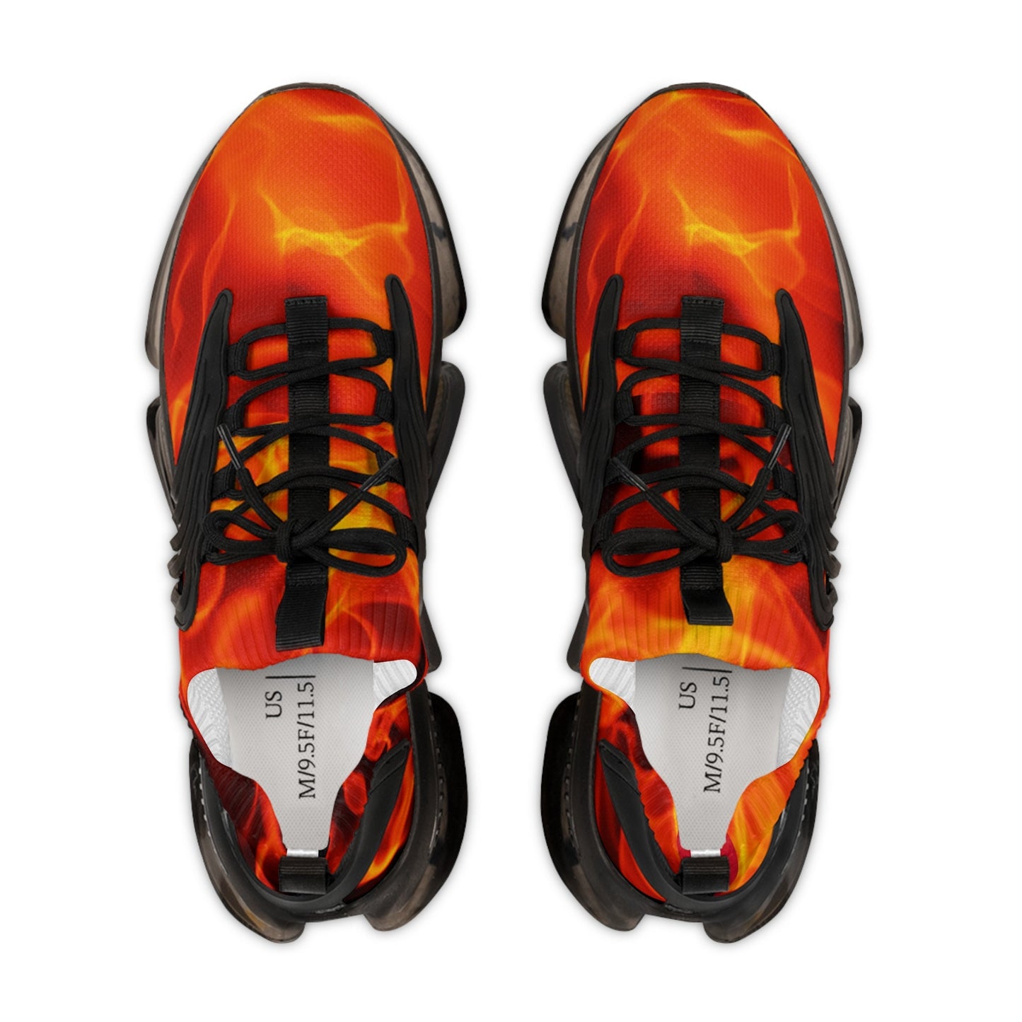 Men's Red and Yellow Sneakers