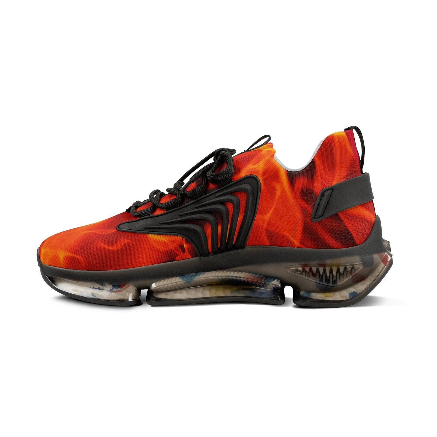 Men's Red and Yellow Sneakers