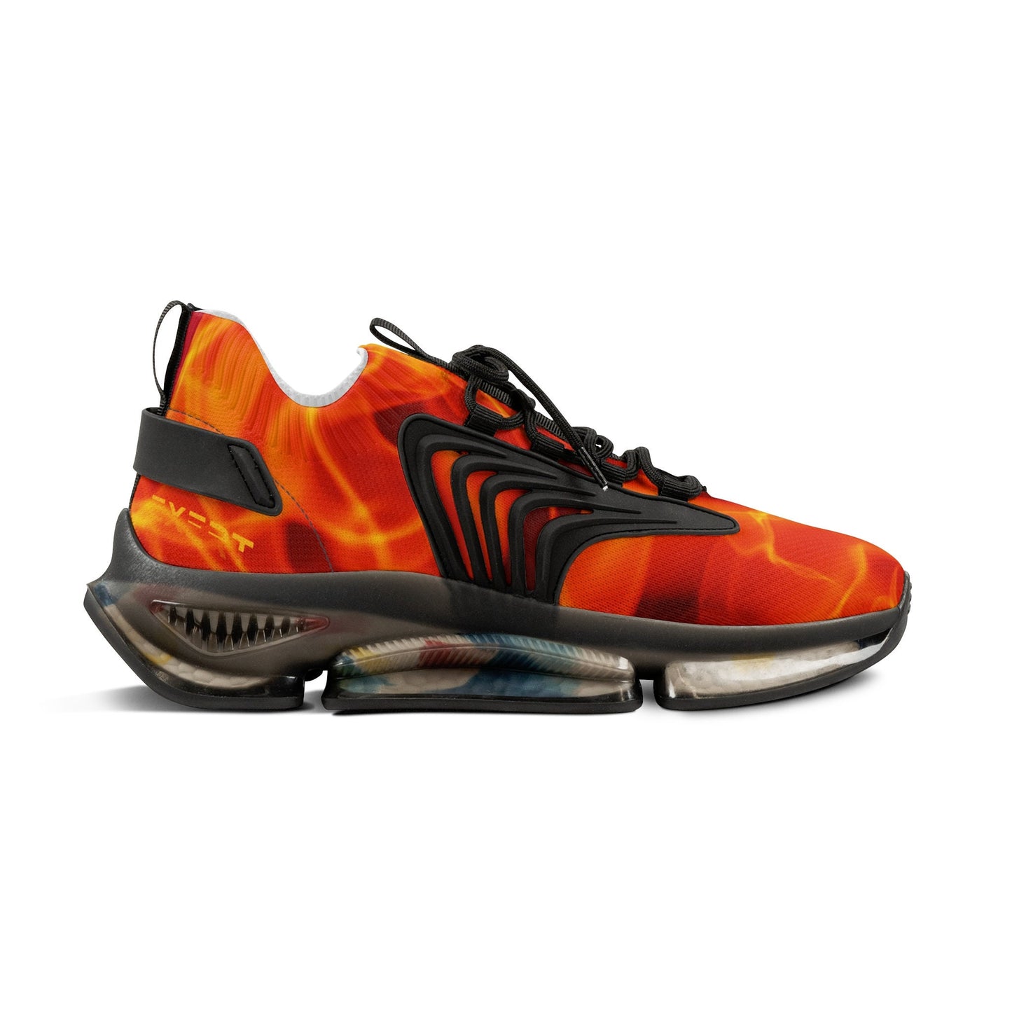 Men's Red and Yellow Sneakers