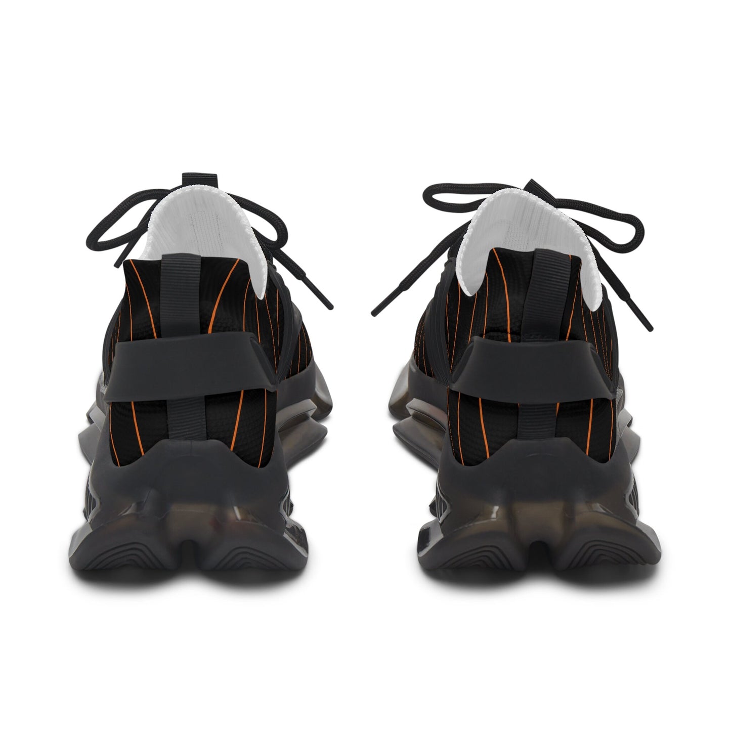 Women's Black and Orange Sneakers