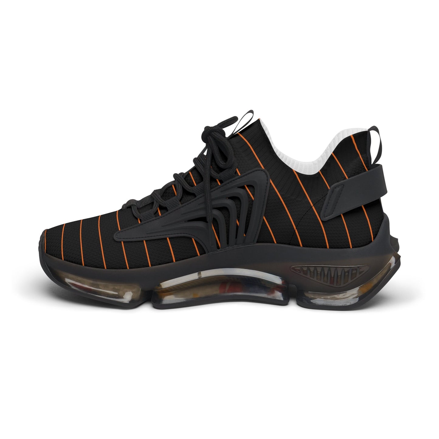 Women's Black and Orange Sneakers
