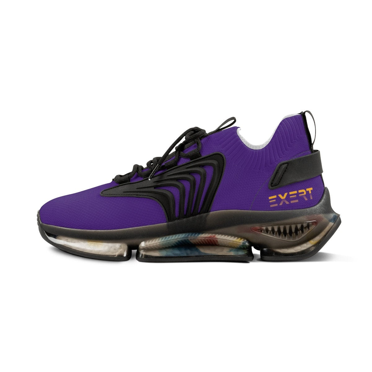 Mens Purple and Gold Sneakers