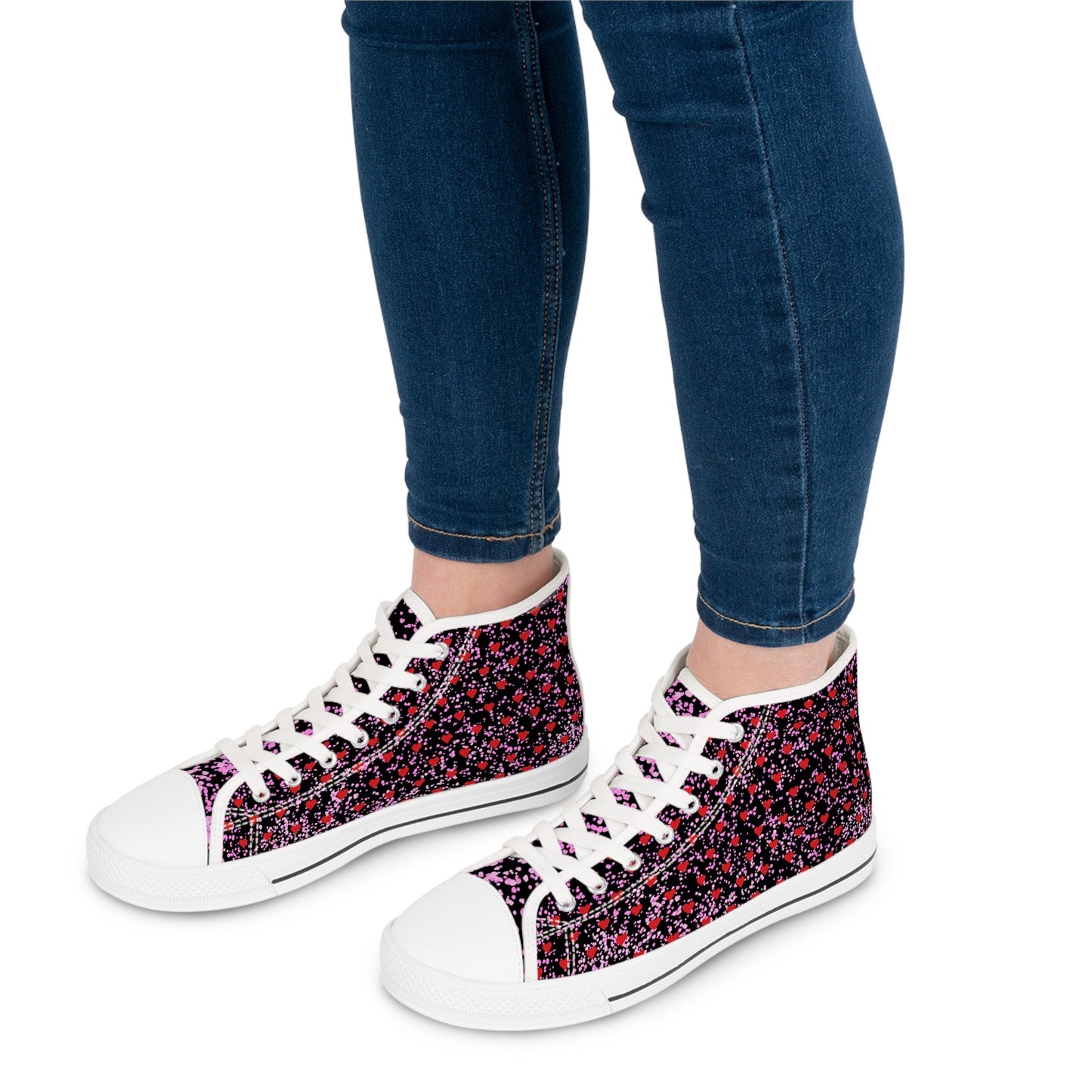 Women's Black High Top Sneakers