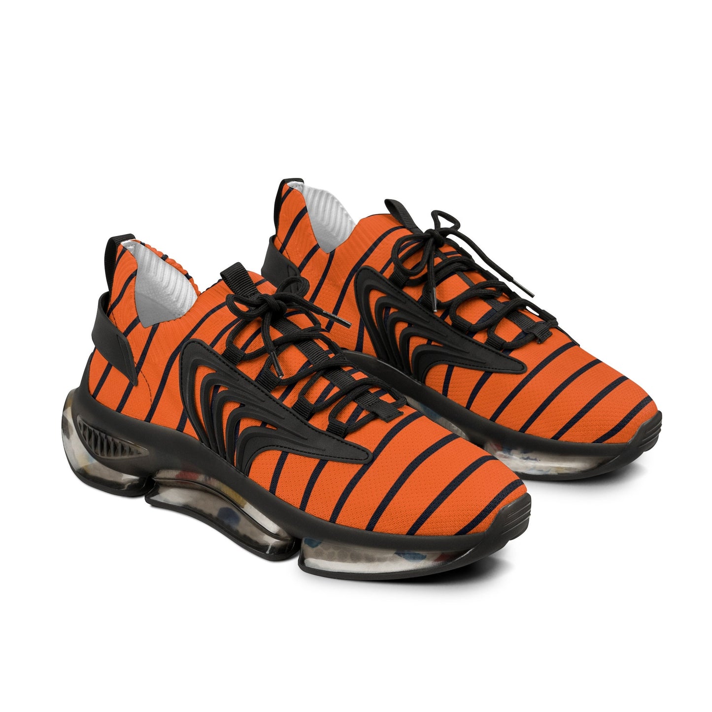 Black and Orange Sneakers