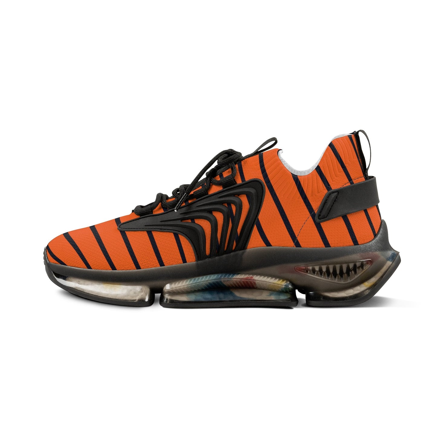 Black and Orange Sneakers