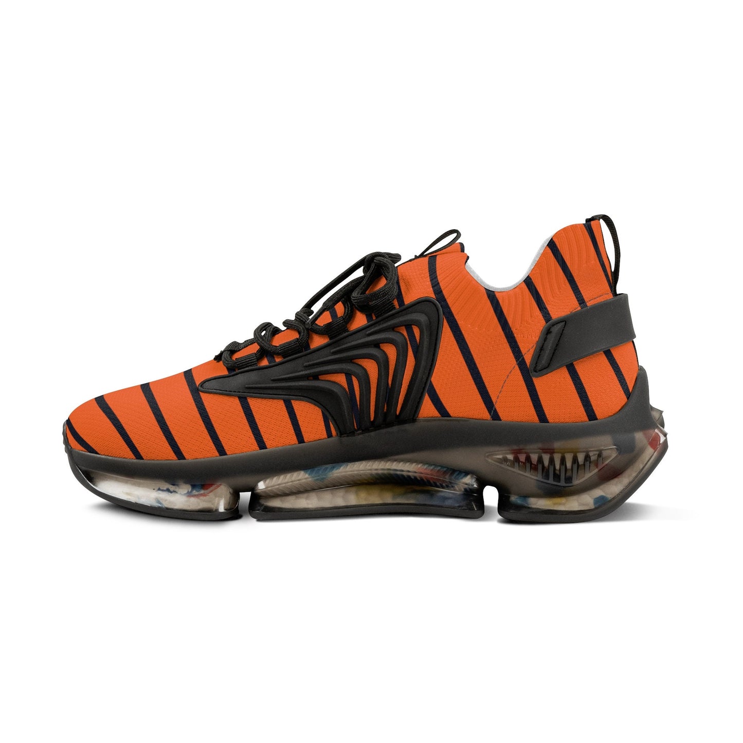 Black and Orange Sneakers