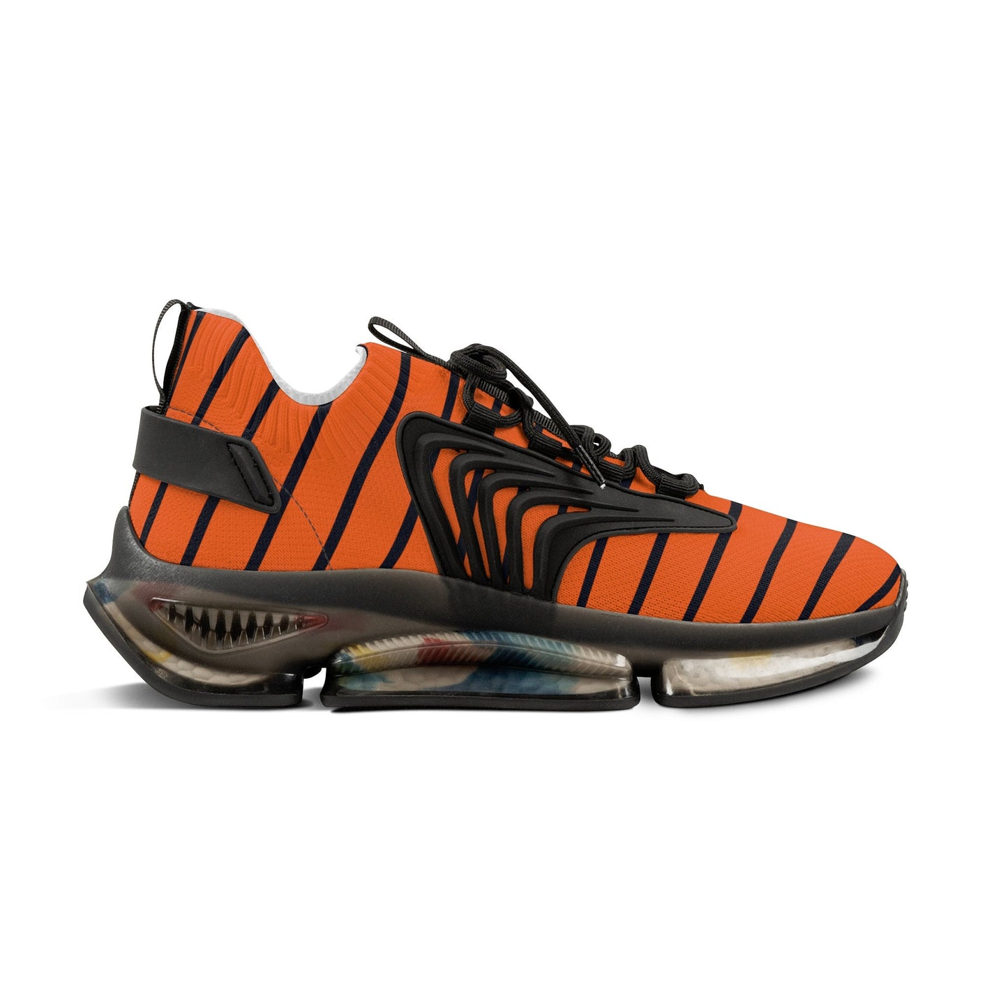 Black and Orange Sneakers