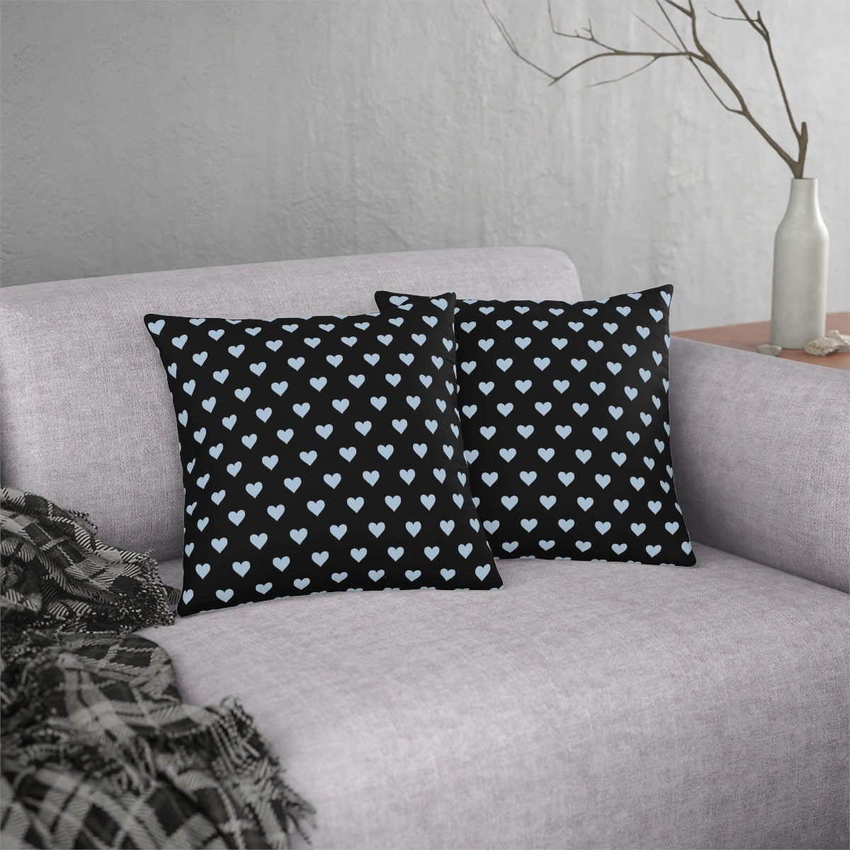 Waterproof Black Pillows