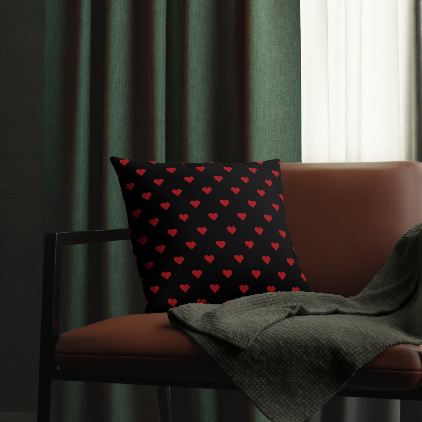 Waterproof Black Pillows