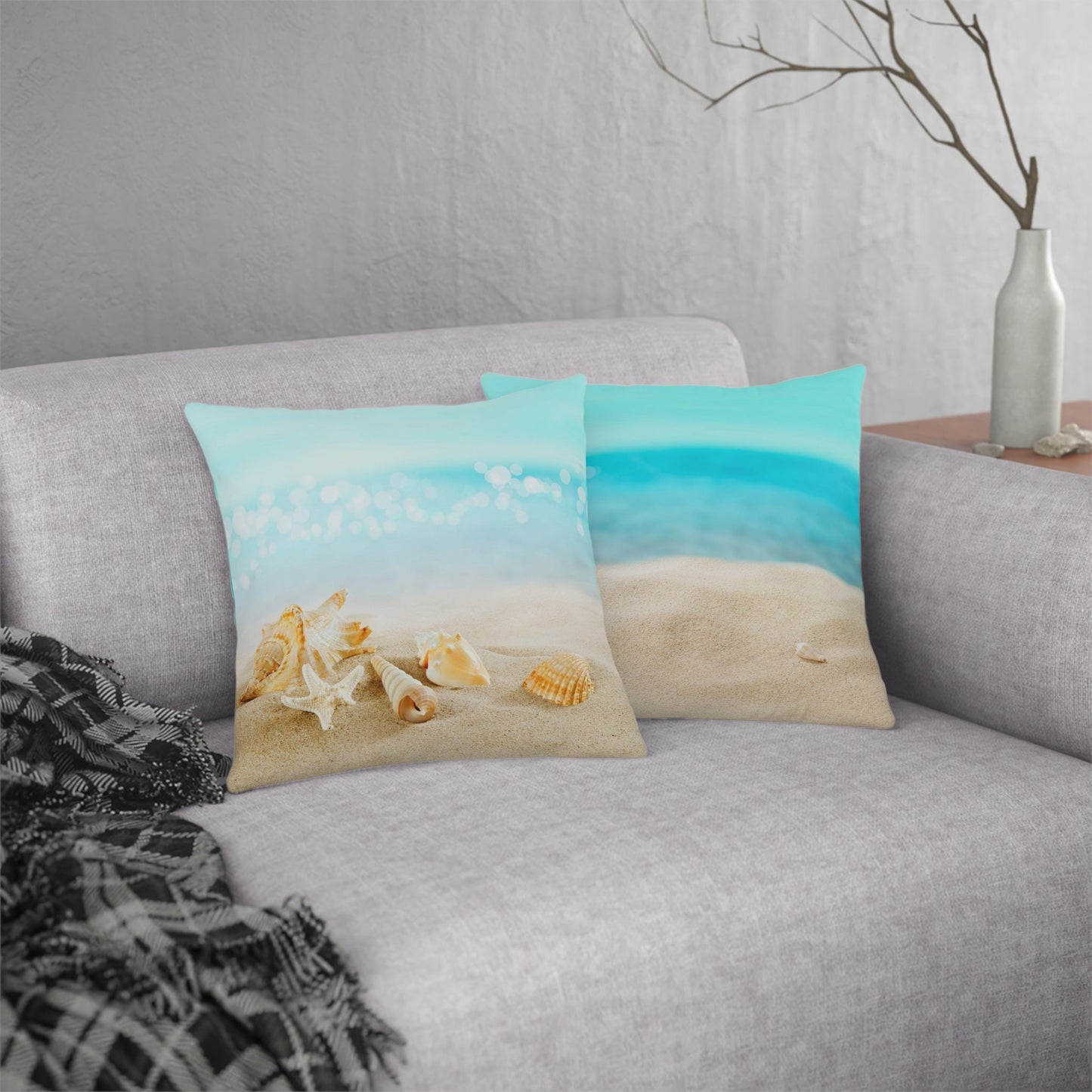 Seashells on Pillows Waterproof