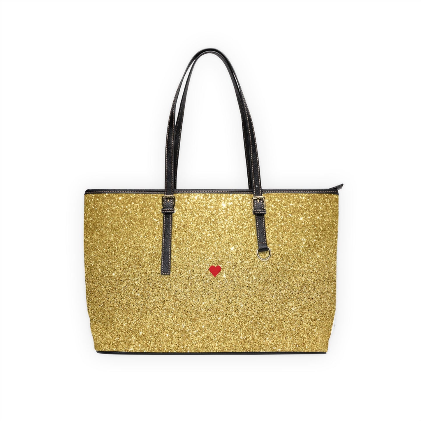 PU Leather Gold Colored Shoulder Bags