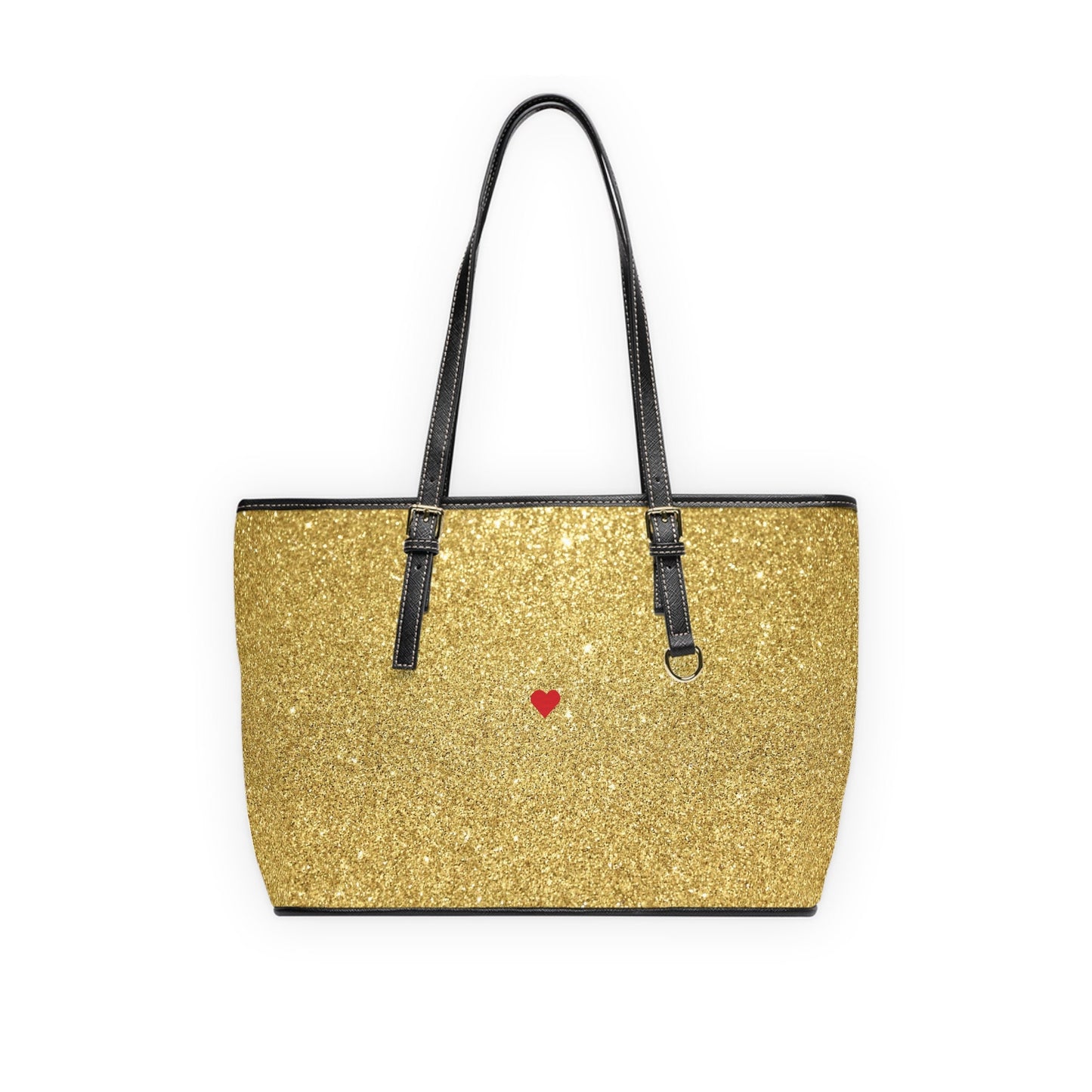 PU Leather Gold Colored Shoulder Bags