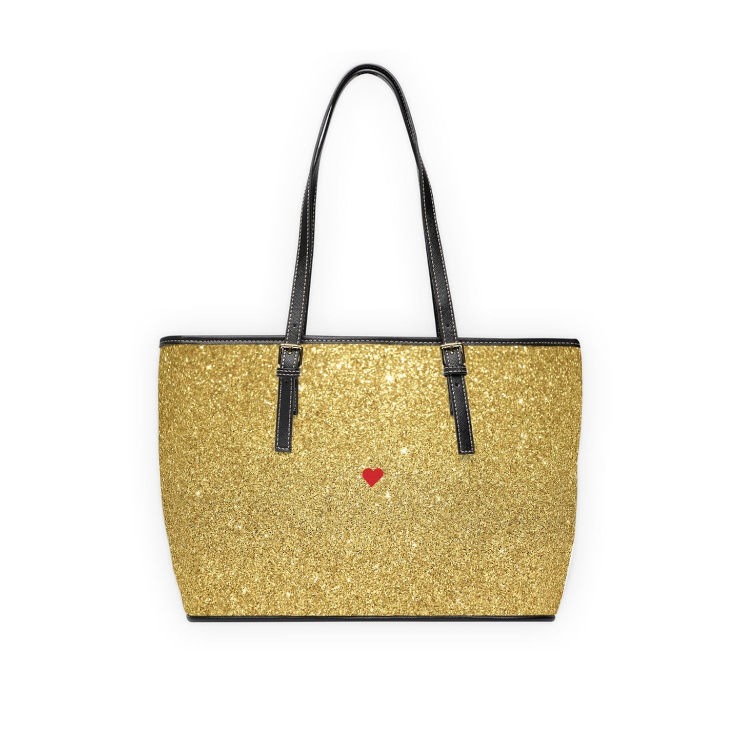 PU Leather Gold Colored Shoulder Bags