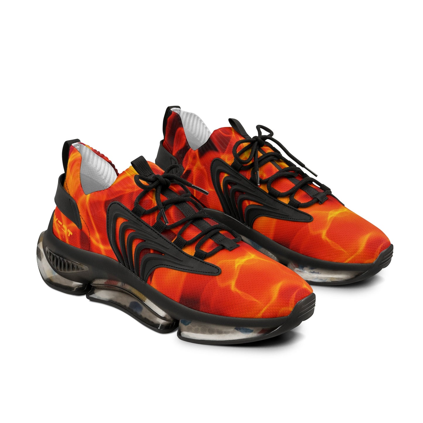 Men's Red and Yellow Sneakers
