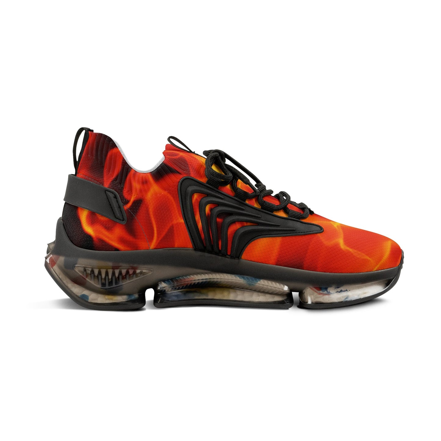 Men's Red and Yellow Sneakers
