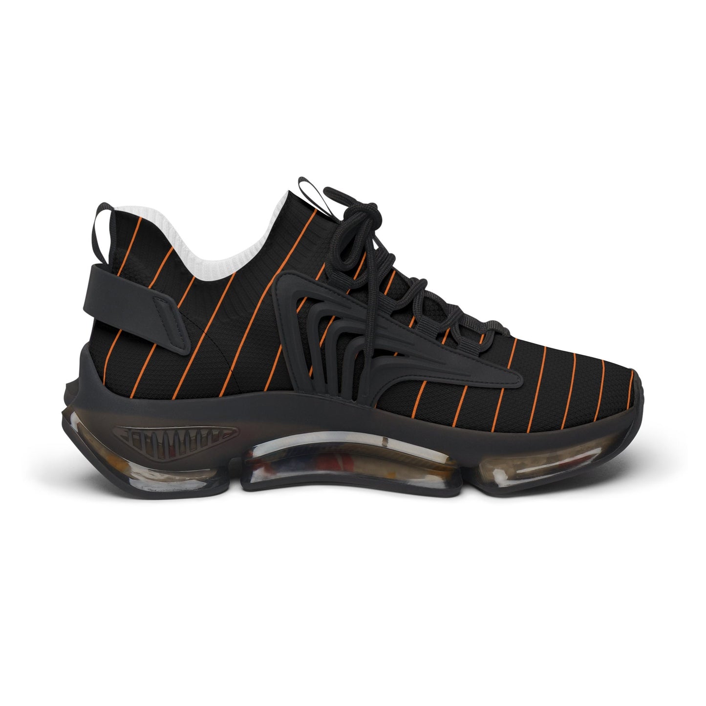 Women's Black and Orange Sneakers