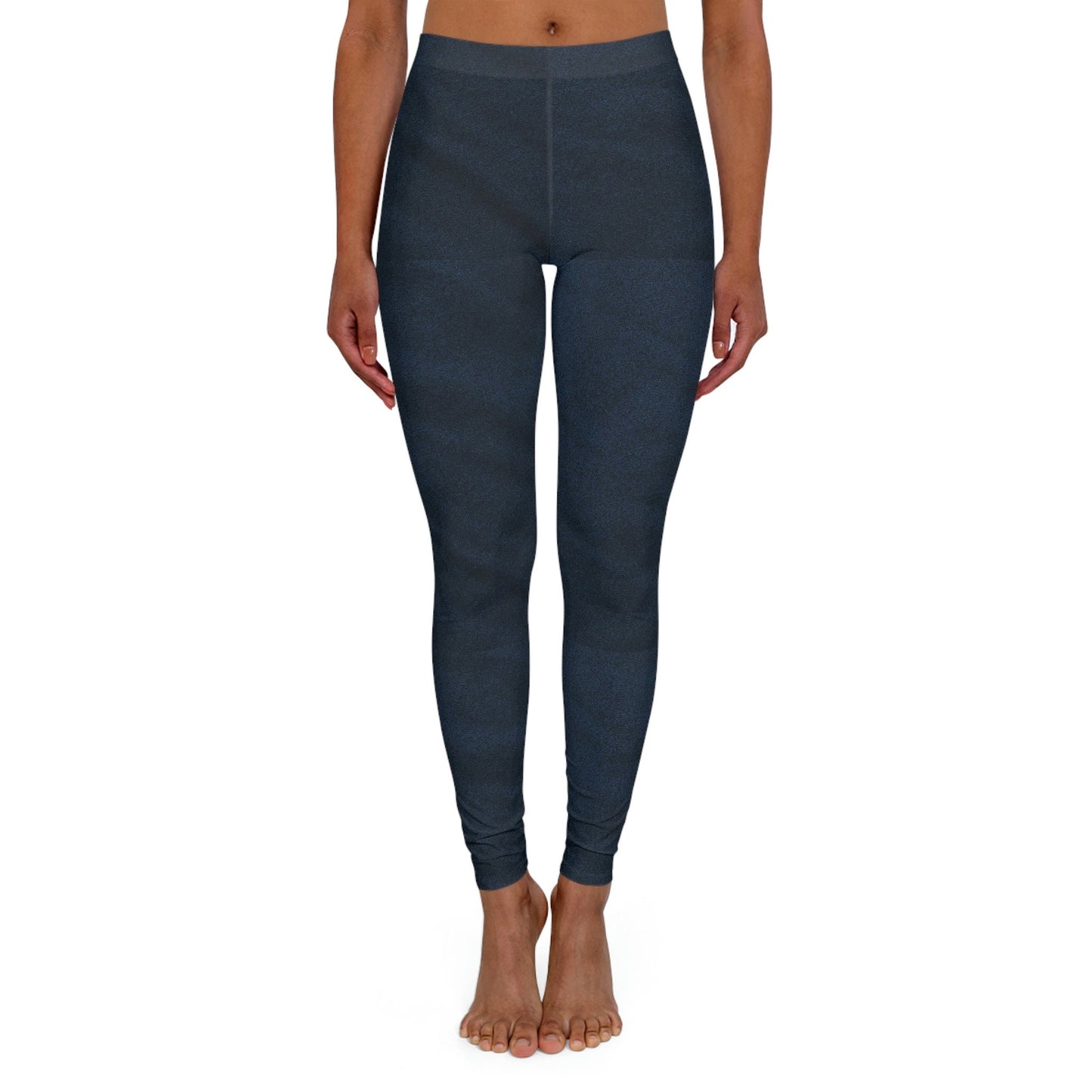 Women's Spandex Blue Leggings
