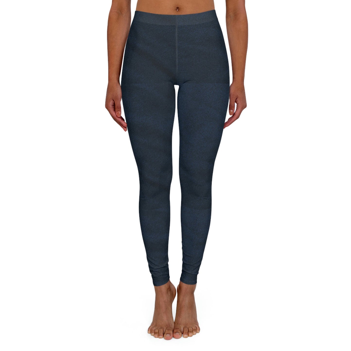 Women's Spandex Blue Leggings