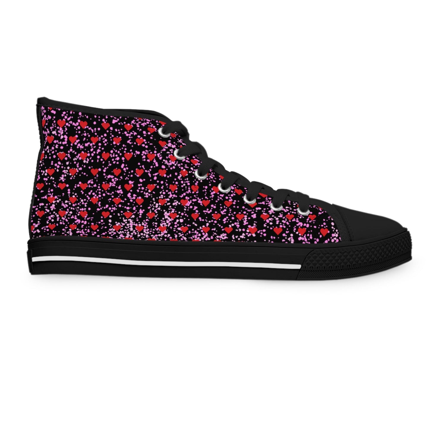 Women's Black High Top Sneakers