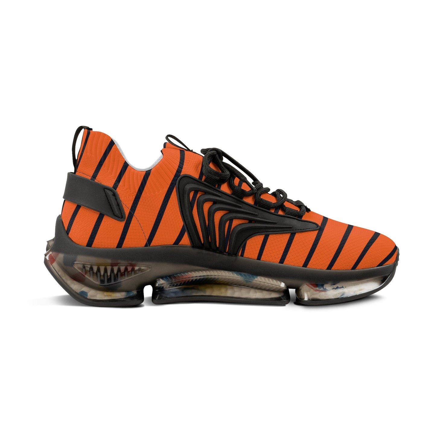 Black and Orange Sneakers