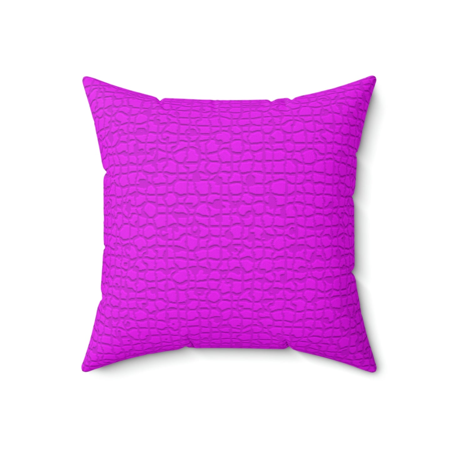 Spun Polyester Square Purple Pillows