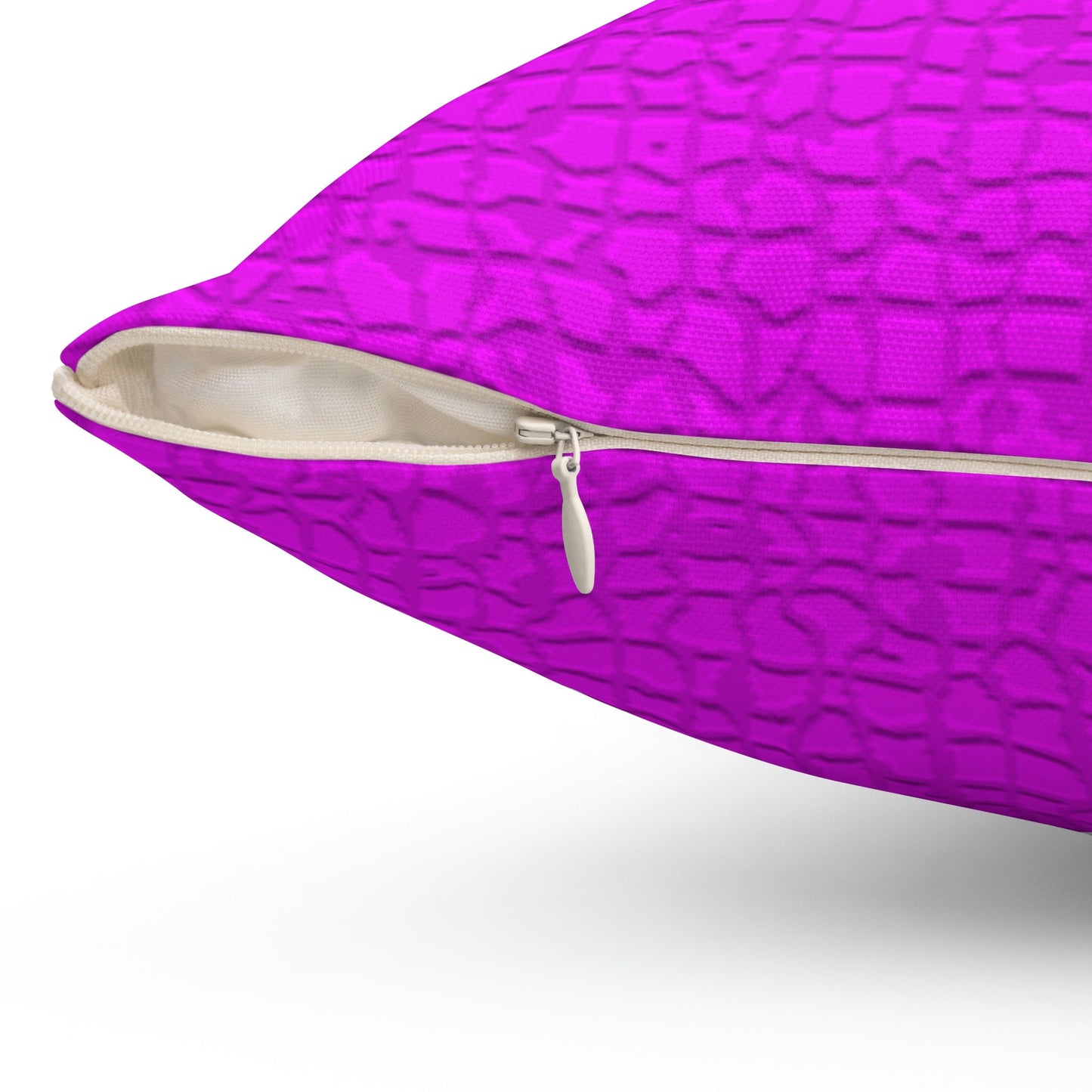 Spun Polyester Square Purple Pillows