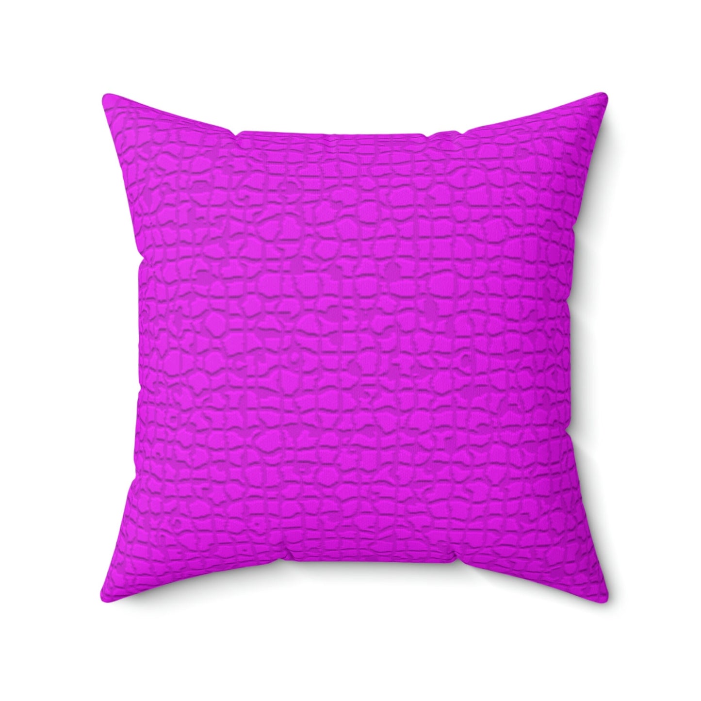 Spun Polyester Square Purple Pillows