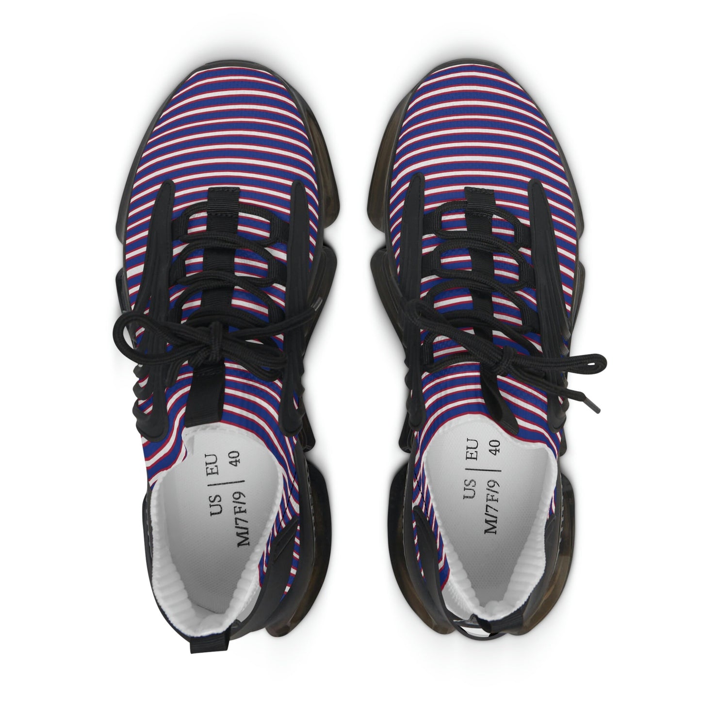 Women's blue and red stripe Sneakers
