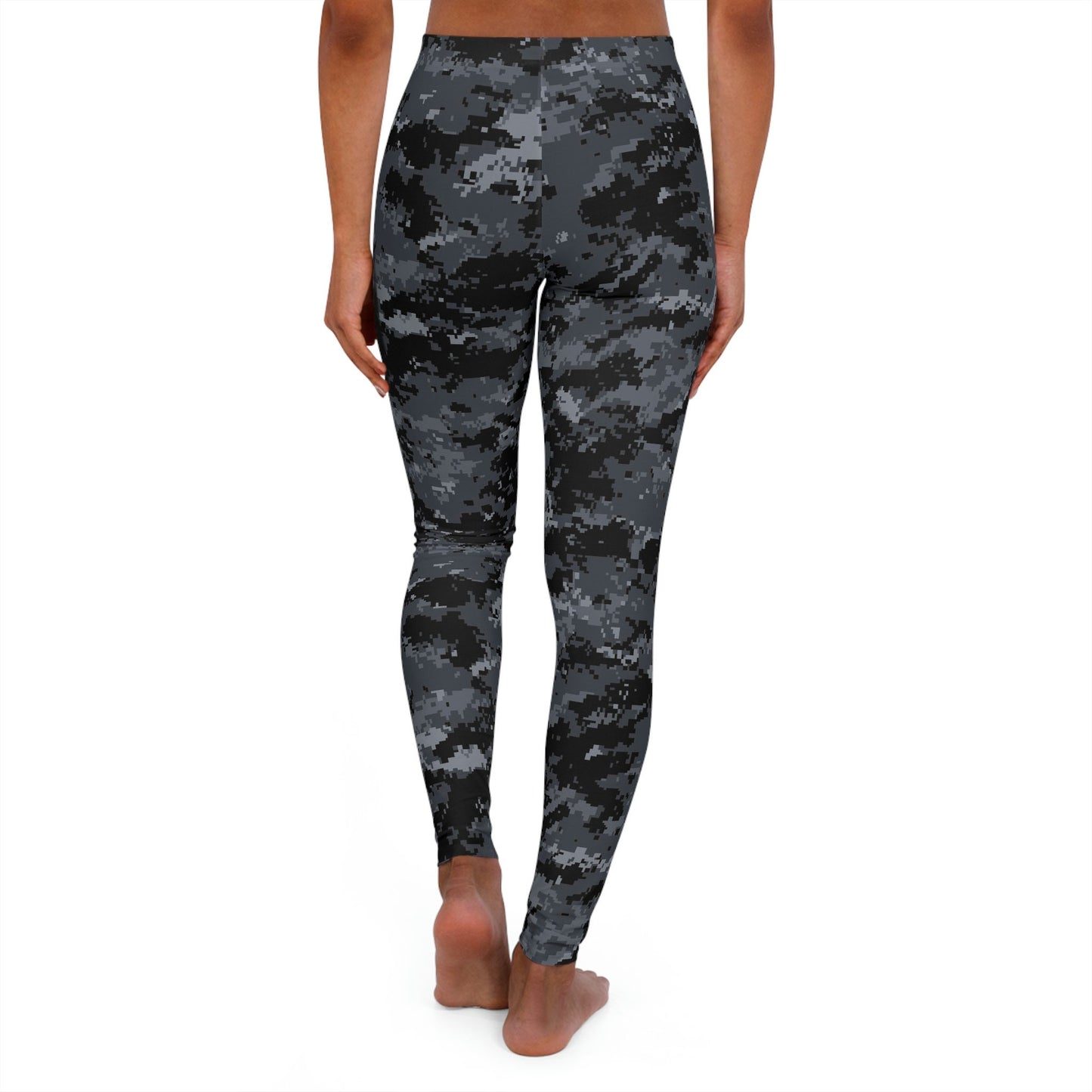 Women's Spandex Black Camo Leggings