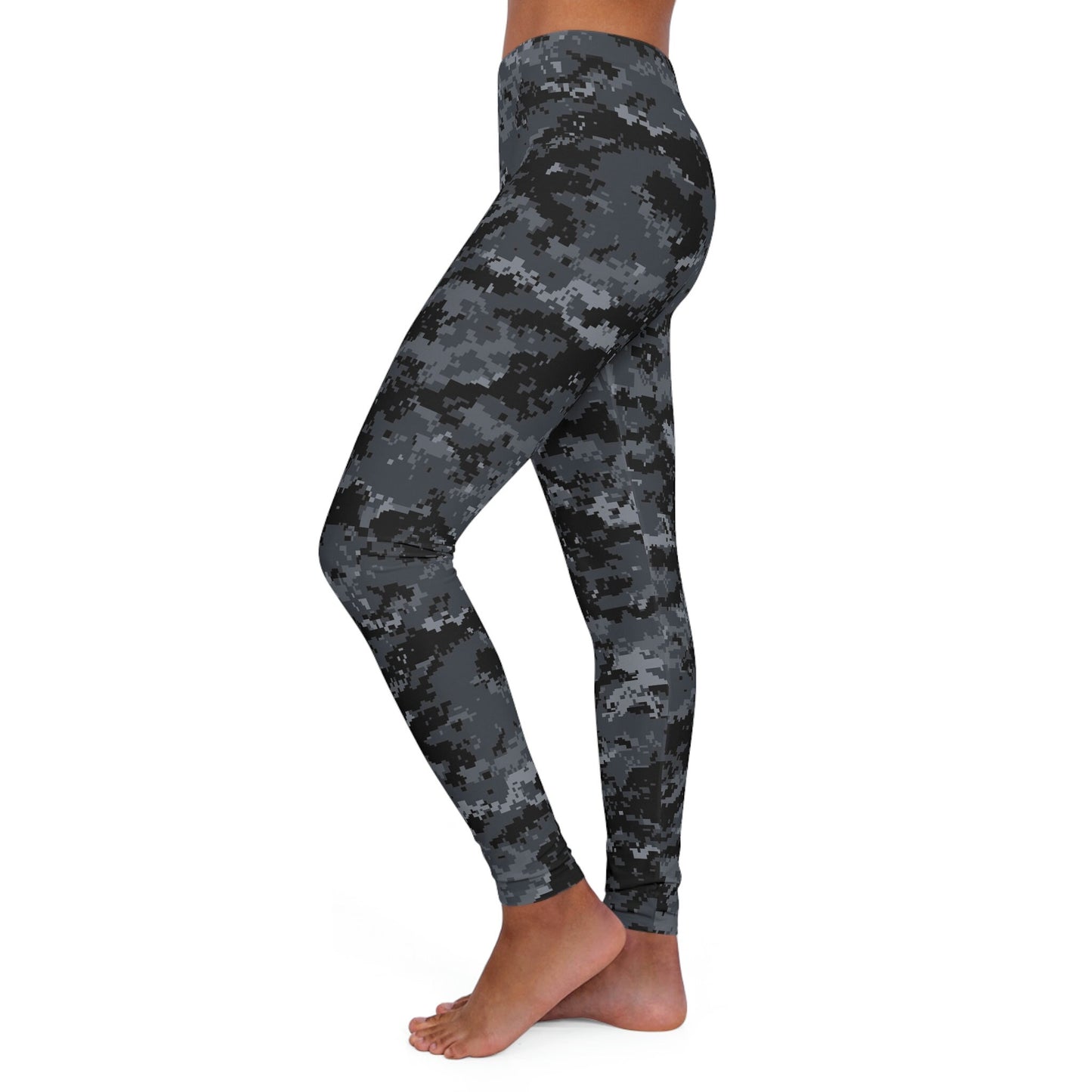 Women's Spandex Black Camo Leggings