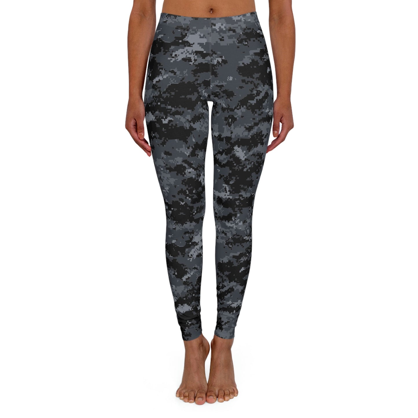 Women's Spandex Black Camo Leggings