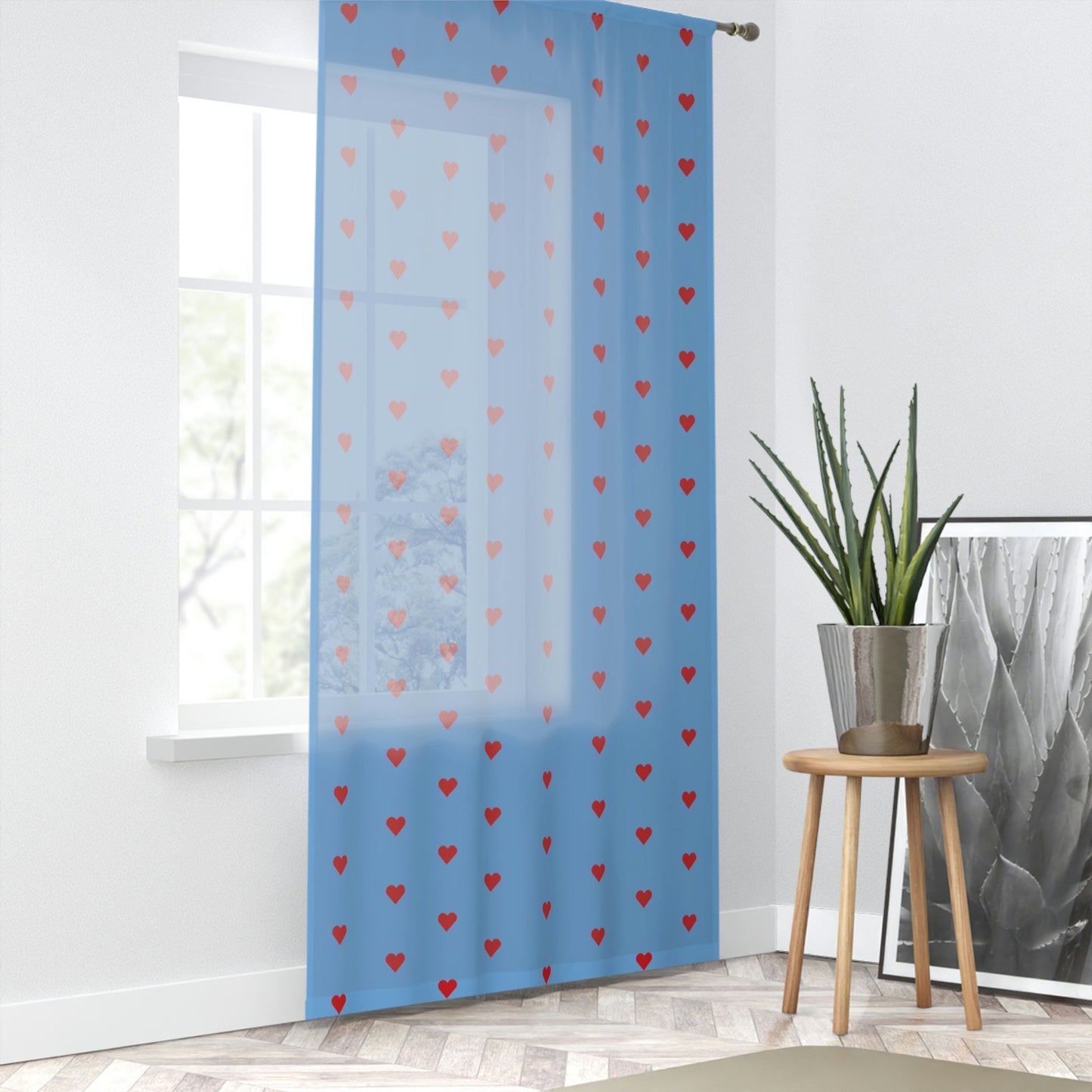 Blue Window Curtains