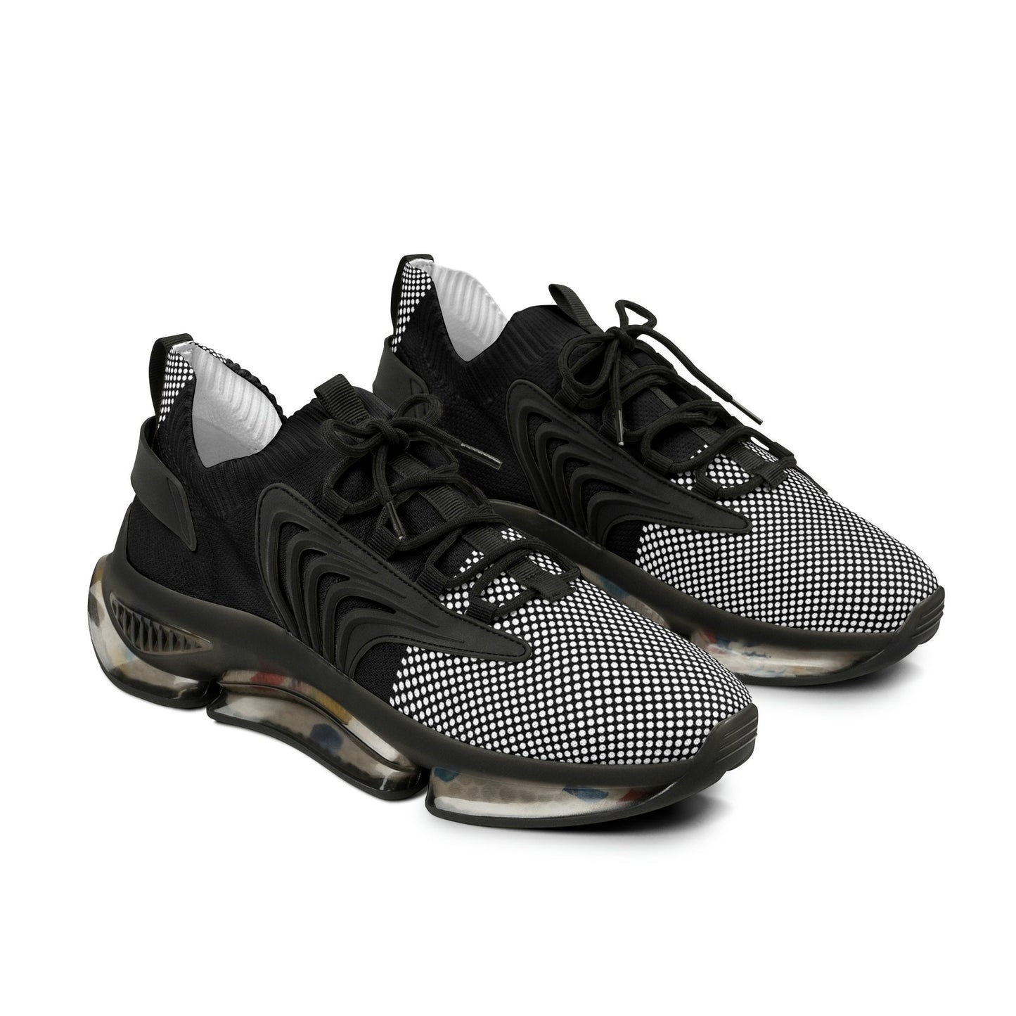 Men's Black and White Sneakers