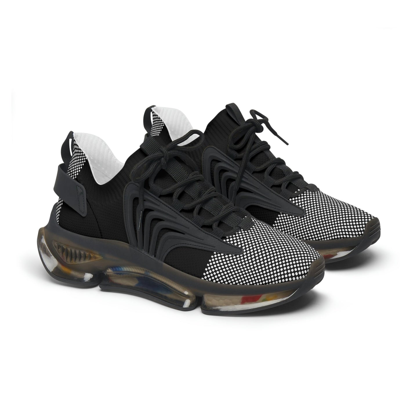 Women's Black and White Sneakers