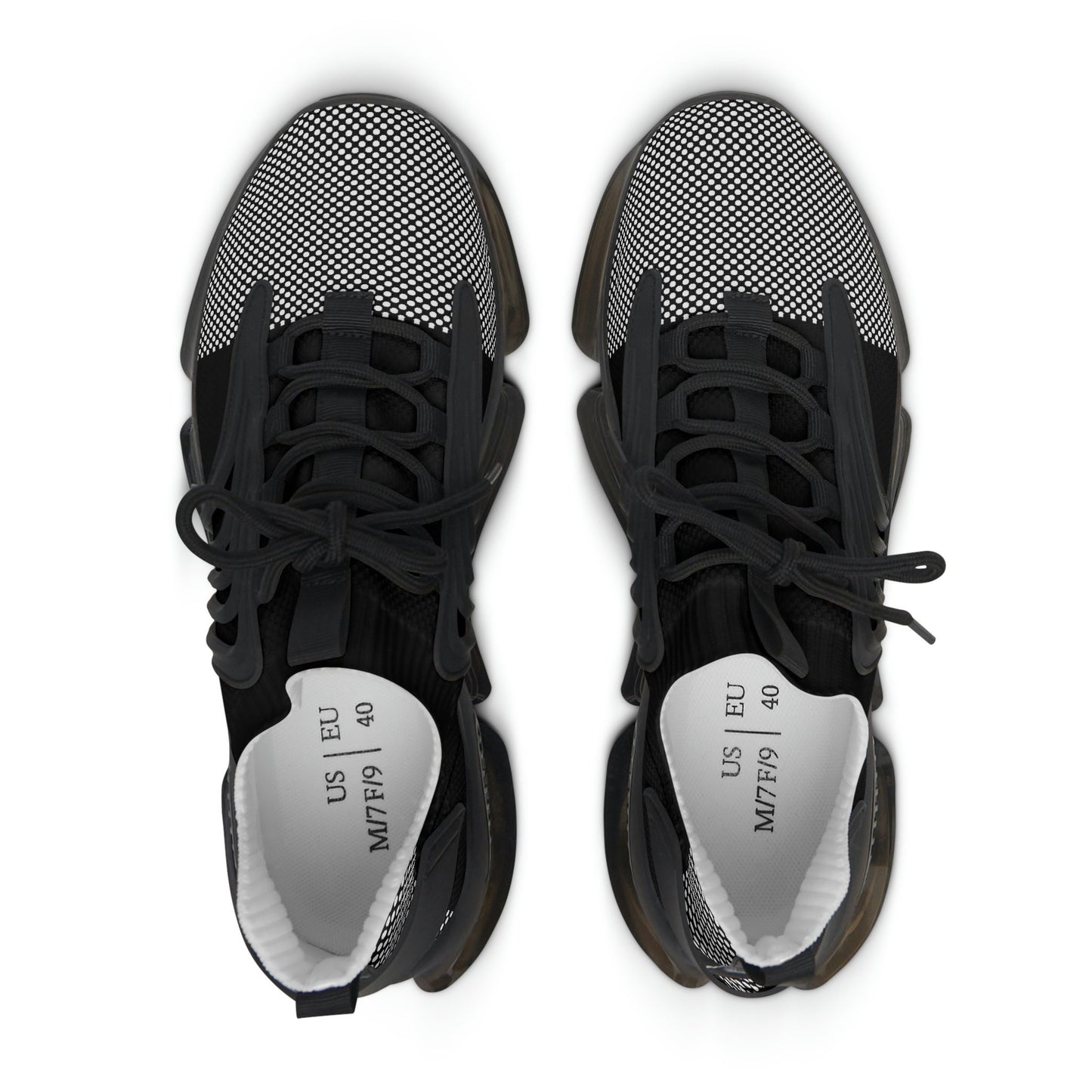 Women's Black and White Sneakers