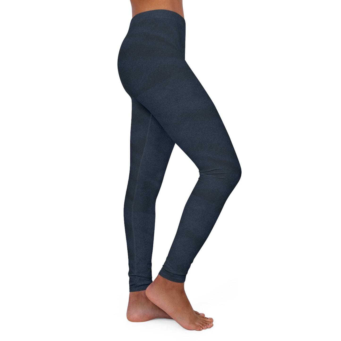 Women's Spandex Blue Leggings