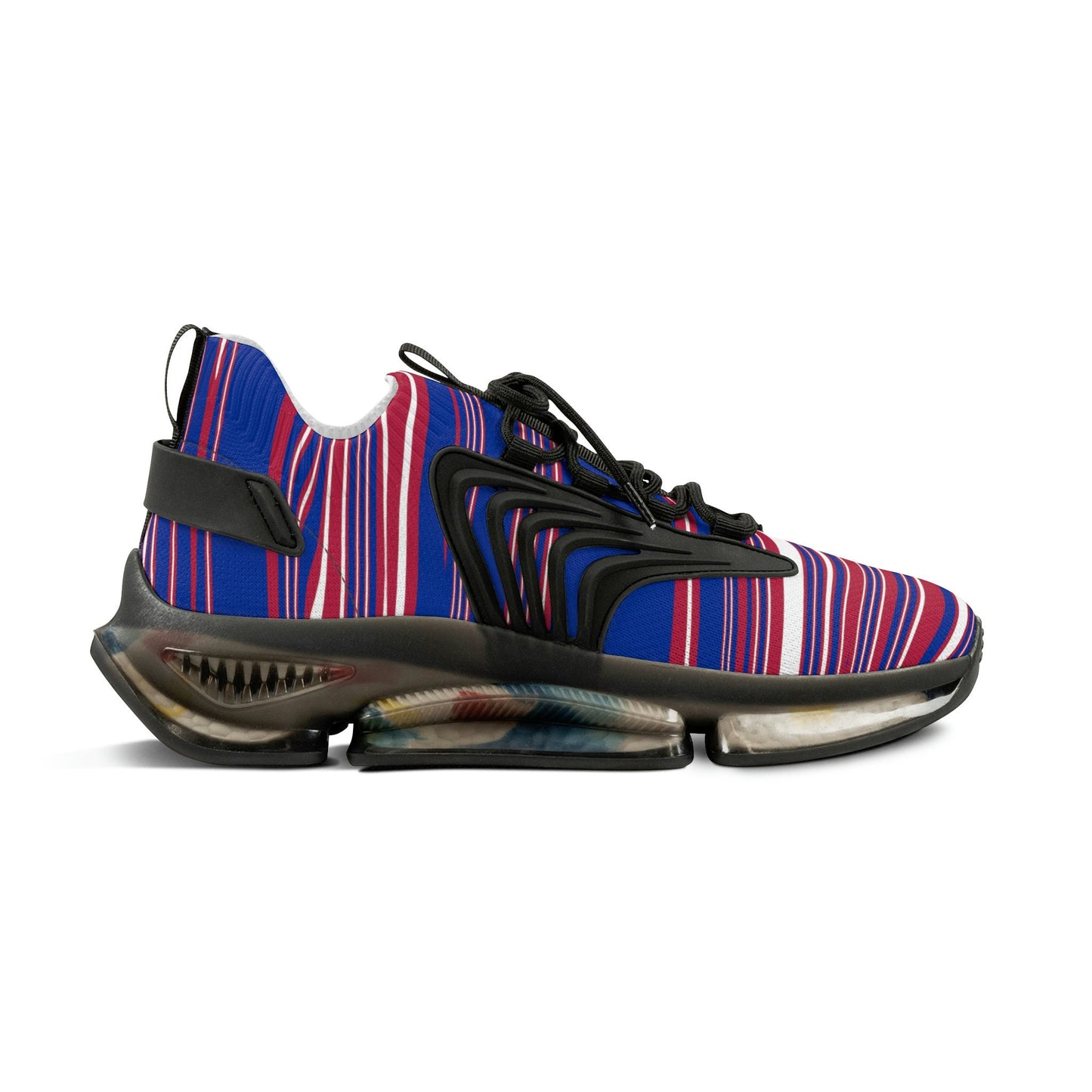 Men's blue and red sneakers