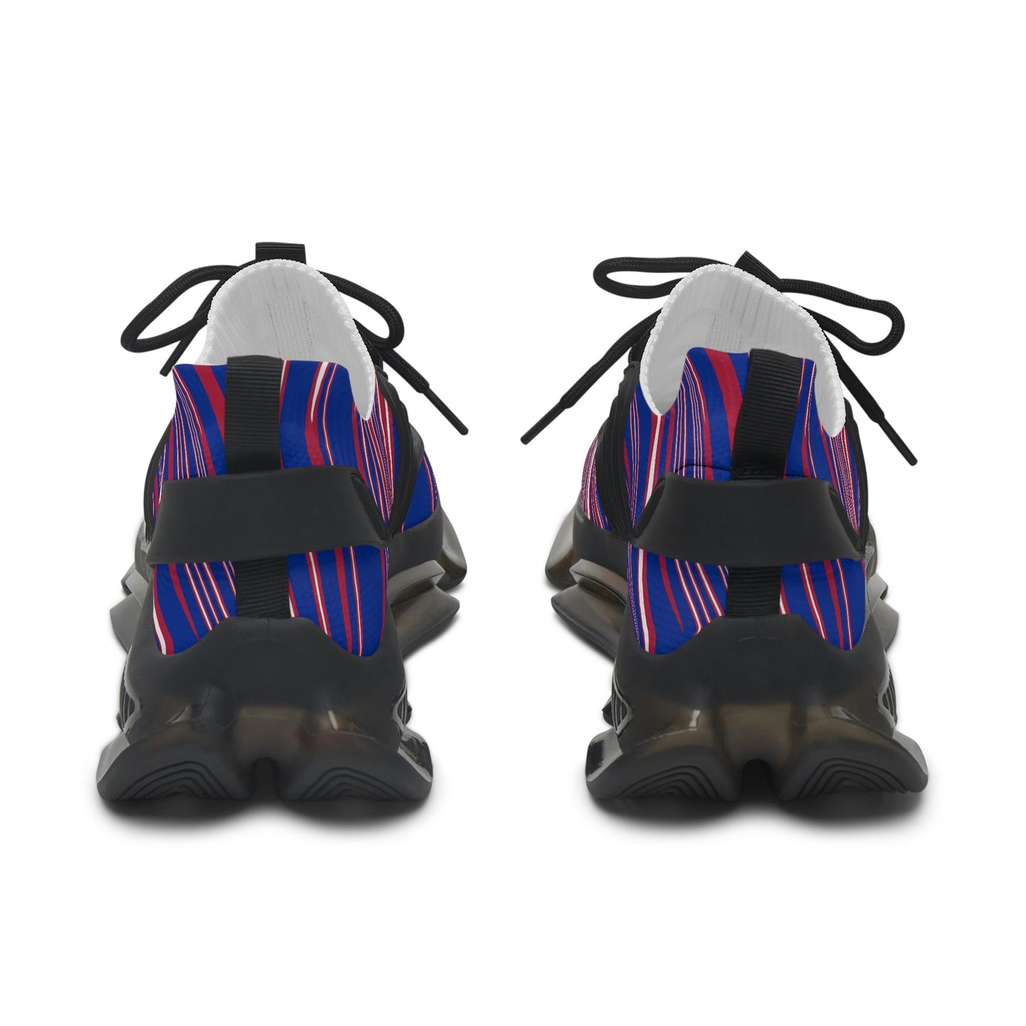 Women's Blue and Red Sneakers