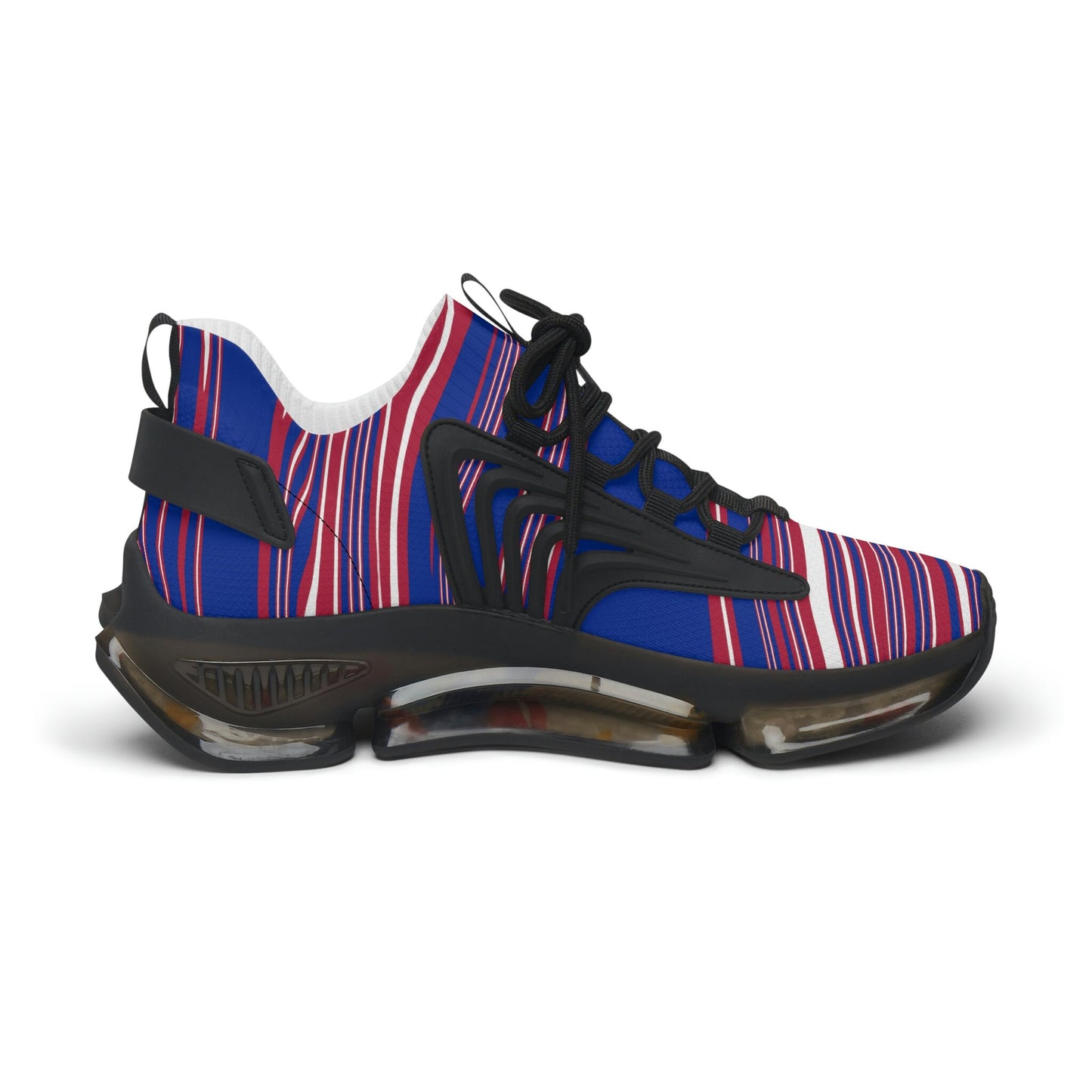 Women's Blue and Red Sneakers